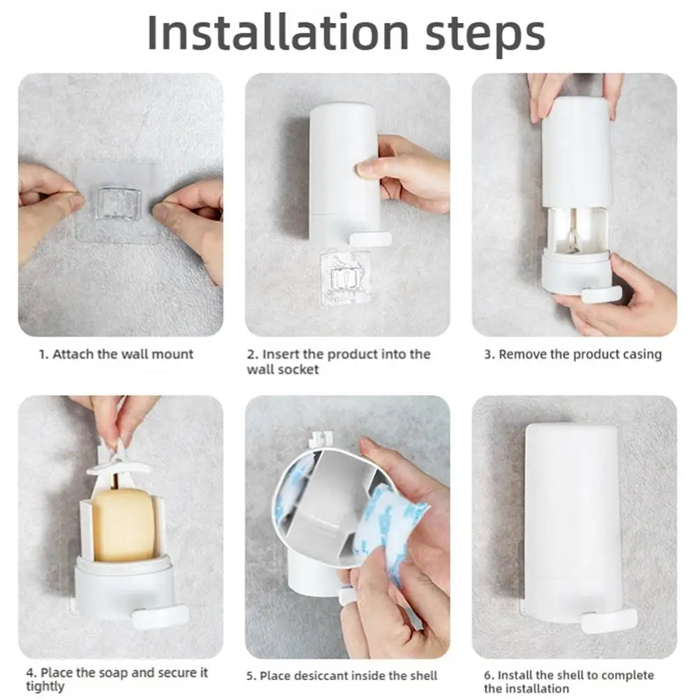 Soap Bar Grinder Dispenser Wall-Mounted