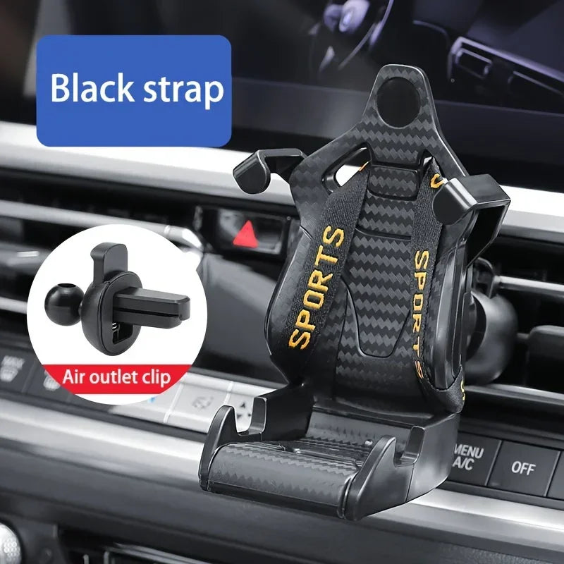 Racing Seat Design Car Phone Holder Mount Stand Suction Cup Smartphone Android & iPhone