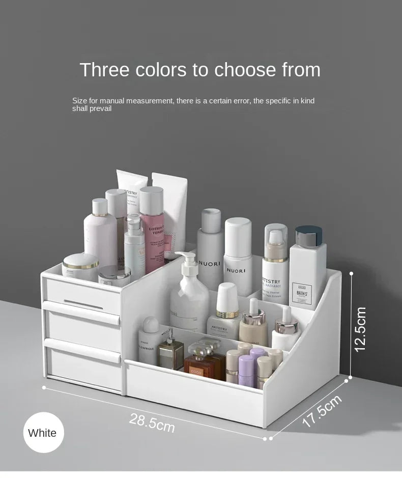 Makeup Organizer Storage Box Cosmetic Dresser Bathroom Organizer for Women Girls