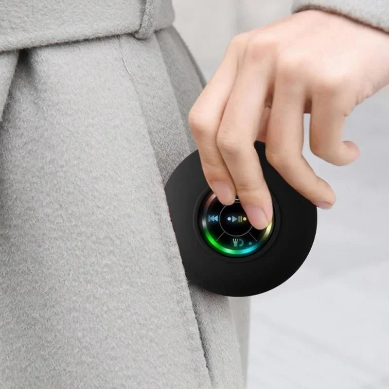 Waterproof Portable Bluetooth Speaker Wireless with LED Light Used for Car Showers Pool