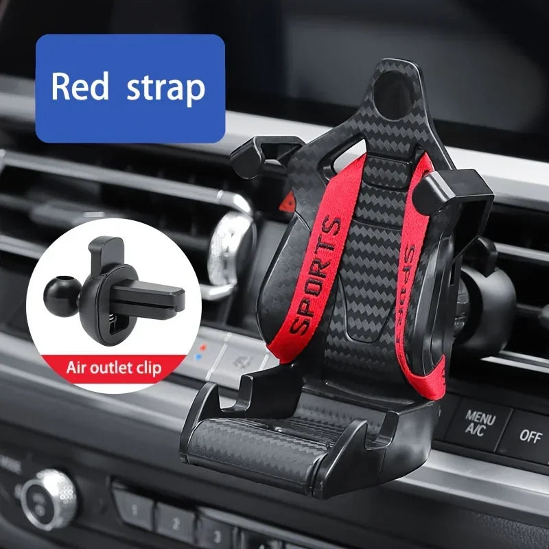 Racing Seat Design Car Phone Holder Mount Stand Suction Cup Smartphone Android & iPhone