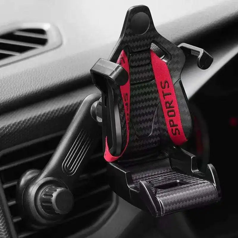 Racing Seat Design Car Phone Holder Mount Stand Suction Cup Smartphone Android & iPhone