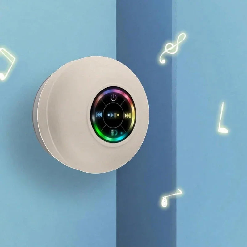 Waterproof Portable Bluetooth Speaker Wireless with LED Light Used for Car Showers Pool