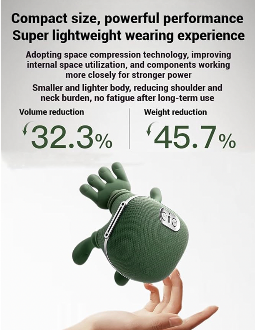 Bionic Neck Shoulder Massager Heated Fatigue Relief Relax Muscle