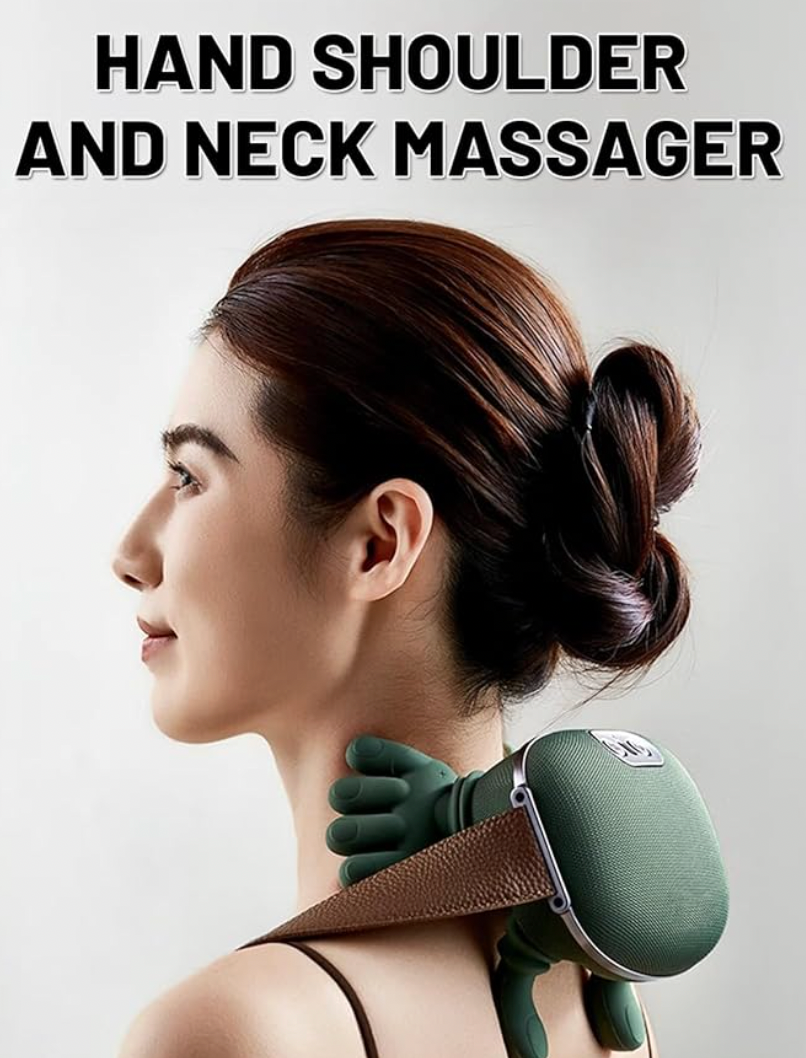 Bionic Neck Shoulder Massager Heated Fatigue Relief Relax Muscle
