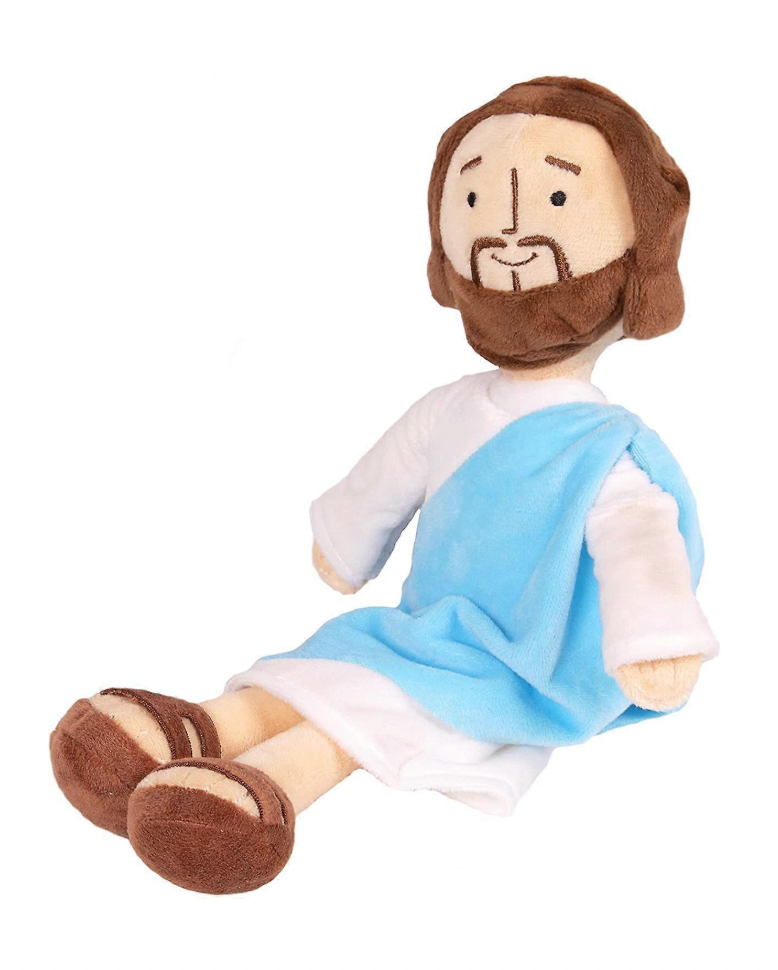 Jesus & Virgin Mary Plush Doll Set 32cm (Blue & Red Robes) Inspirational Religious Gift for Kids, Families & Home Decor