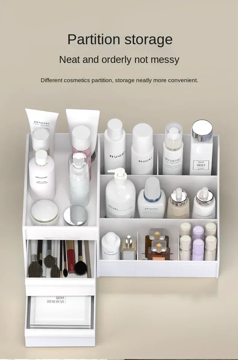 Makeup Organizer Storage Box Cosmetic Dresser Bathroom Organizer for Women Girls