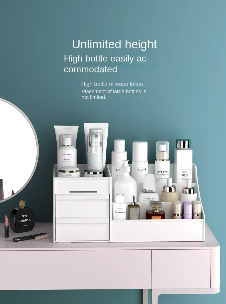 Makeup Organizer Storage Box Cosmetic Dresser Bathroom Organizer for Women Girls